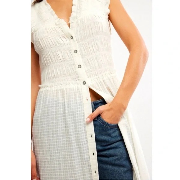 NWT Free People Ethereal Cottage Desert Dazed Midi Dress Boho Sz M - Picture 4 of 13